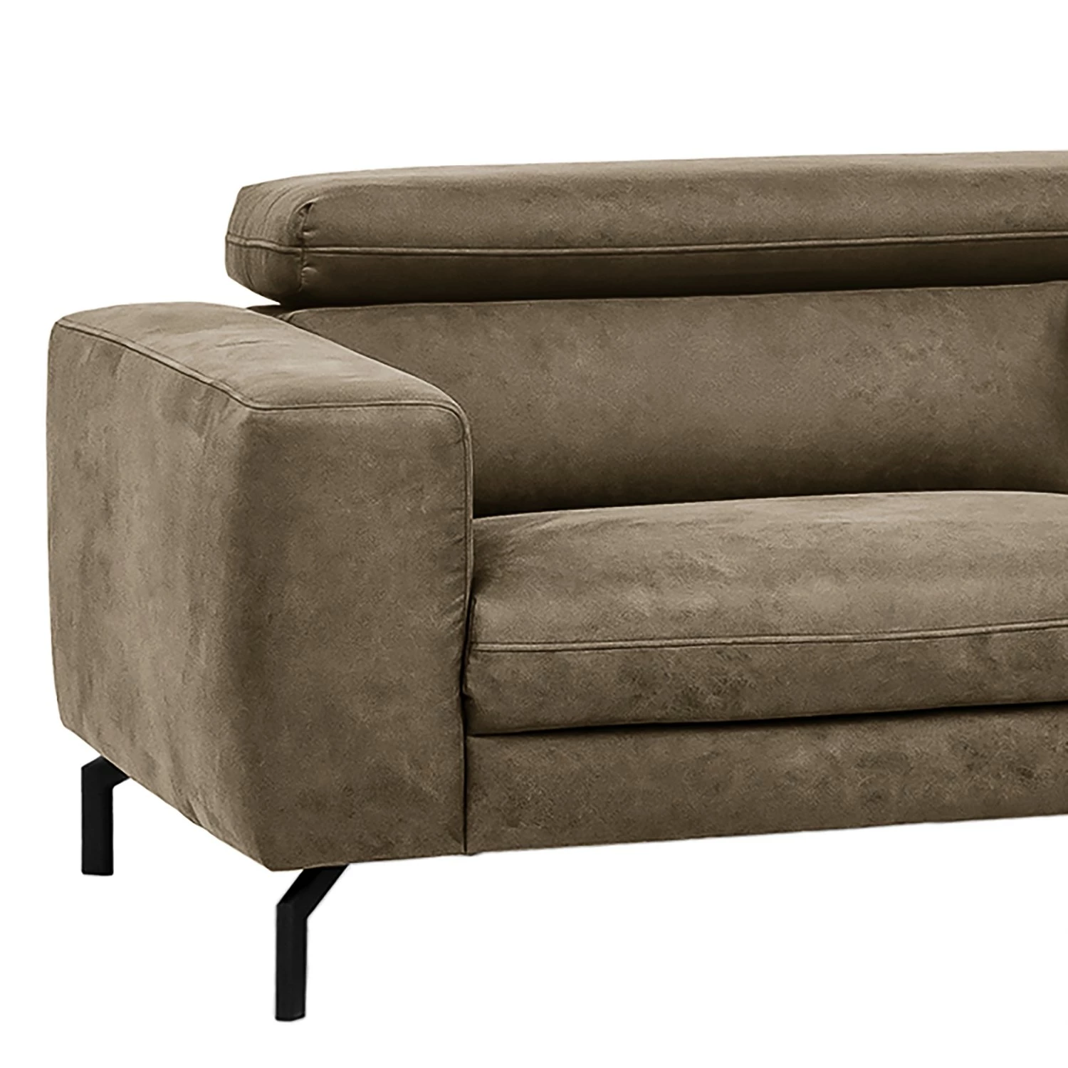 Fredriks Canapé d‘angle Brodi - Microfibre - Limon - Méridienne longue à droite (vue de face) 8 Fredriks Canapé d‘angle Brodi - Microfibre - Limon - Méridienne longue à droite (vue de face) – Image 6