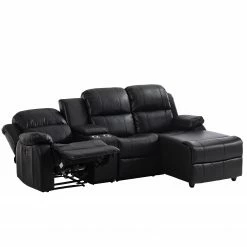 Modoform Canapé d’angle Mendis - Imitation cuir - Noir - Méridienne longue à droite (vue de face) 17 Modoform Canapé d’angle Mendis - Imitation cuir - Noir - Méridienne longue à droite (vue de face) -loftscape Boutique 1000200110 200730 06131100015 DETAILS P000000001000200110