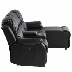 Modoform Canapé d’angle Mendis - Imitation cuir - Noir - Méridienne longue à droite (vue de face) 19 Modoform Canapé d’angle Mendis - Imitation cuir - Noir - Méridienne longue à droite (vue de face) -loftscape Boutique 1000200110 200730 06131200017 DETAILS P000000001000200110