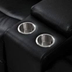 Modoform Canapé d’angle Mendis - Imitation cuir - Noir - Méridienne longue à droite (vue de face) 26 Modoform Canapé d’angle Mendis - Imitation cuir - Noir - Méridienne longue à droite (vue de face) -loftscape Boutique 1000200110 200730 06131800024 DETAILS P000000001000200110