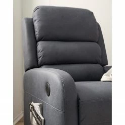 Modoform Fauteuil relax Bartlett - Microfibre - Gris -loftscape Boutique 1000200112 200731 14210600011 DETAILS P000000001000200112