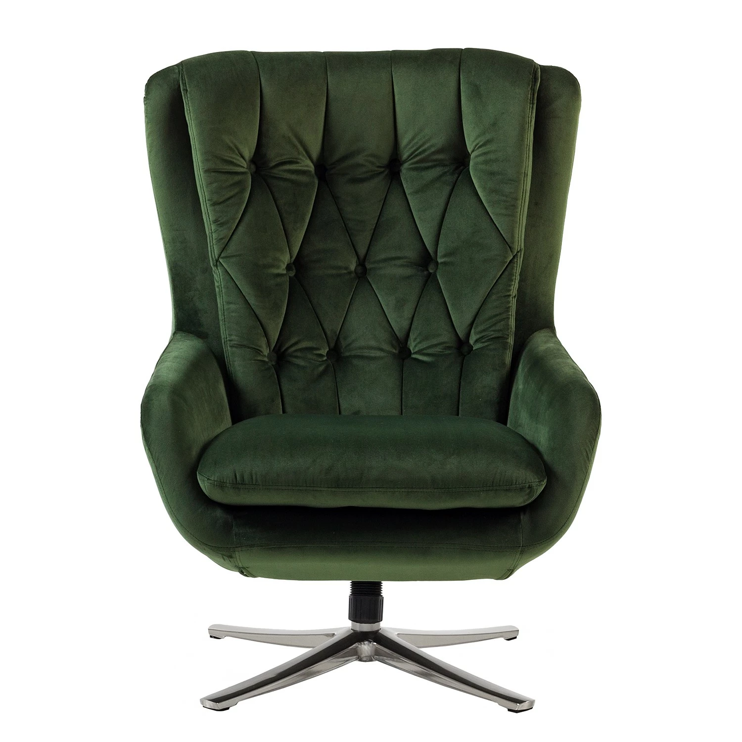 Jack & Alice Fauteuil Bracon - Velours - Vert foncé 8 Jack & Alice Fauteuil Bracon - Velours - Vert foncé – Image 6