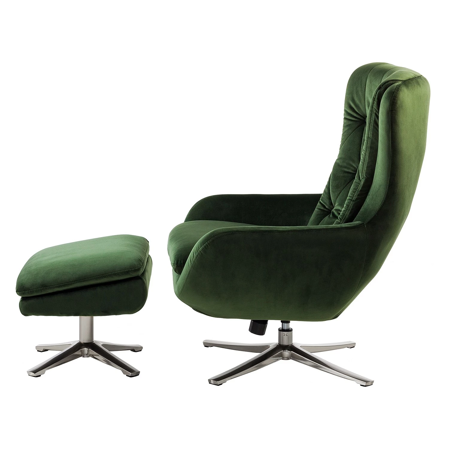 Jack & Alice Fauteuil Bracon - Velours - Vert foncé 10 Jack & Alice Fauteuil Bracon - Velours - Vert foncé – Image 8