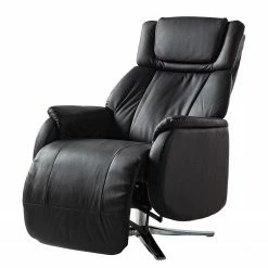 Modoform Fauteuil relax Baroda - Cuir véritable / Imitation cuir - Noir 25 Modoform Fauteuil relax Baroda - Cuir véritable / Imitation cuir - Noir -loftscape Boutique 1000200115 200708 06114700040 DETAILS P000000001000200115