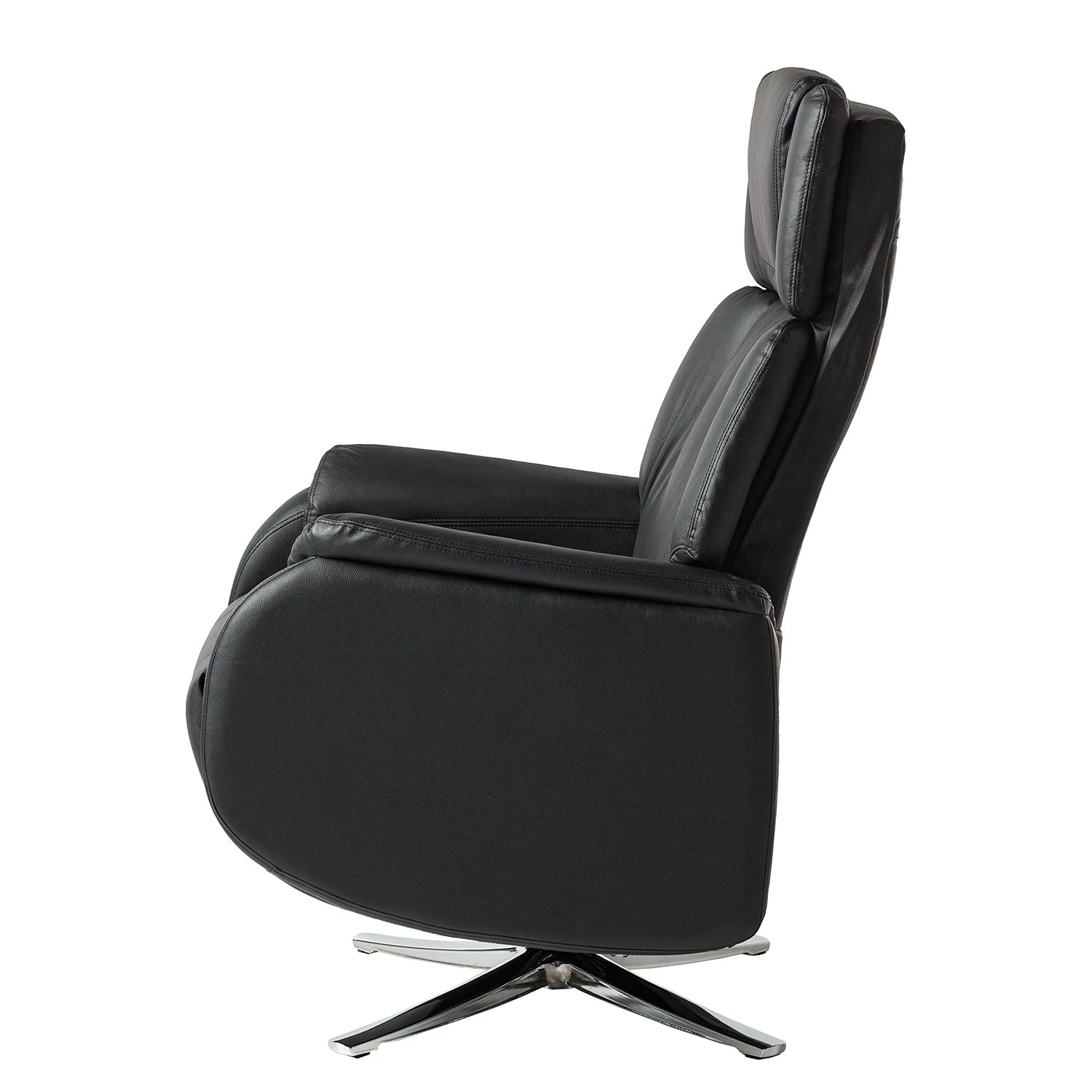 Modoform Fauteuil relax Baroda - Cuir véritable / Imitation cuir - Noir 10 Modoform Fauteuil relax Baroda - Cuir véritable / Imitation cuir - Noir – Image 8