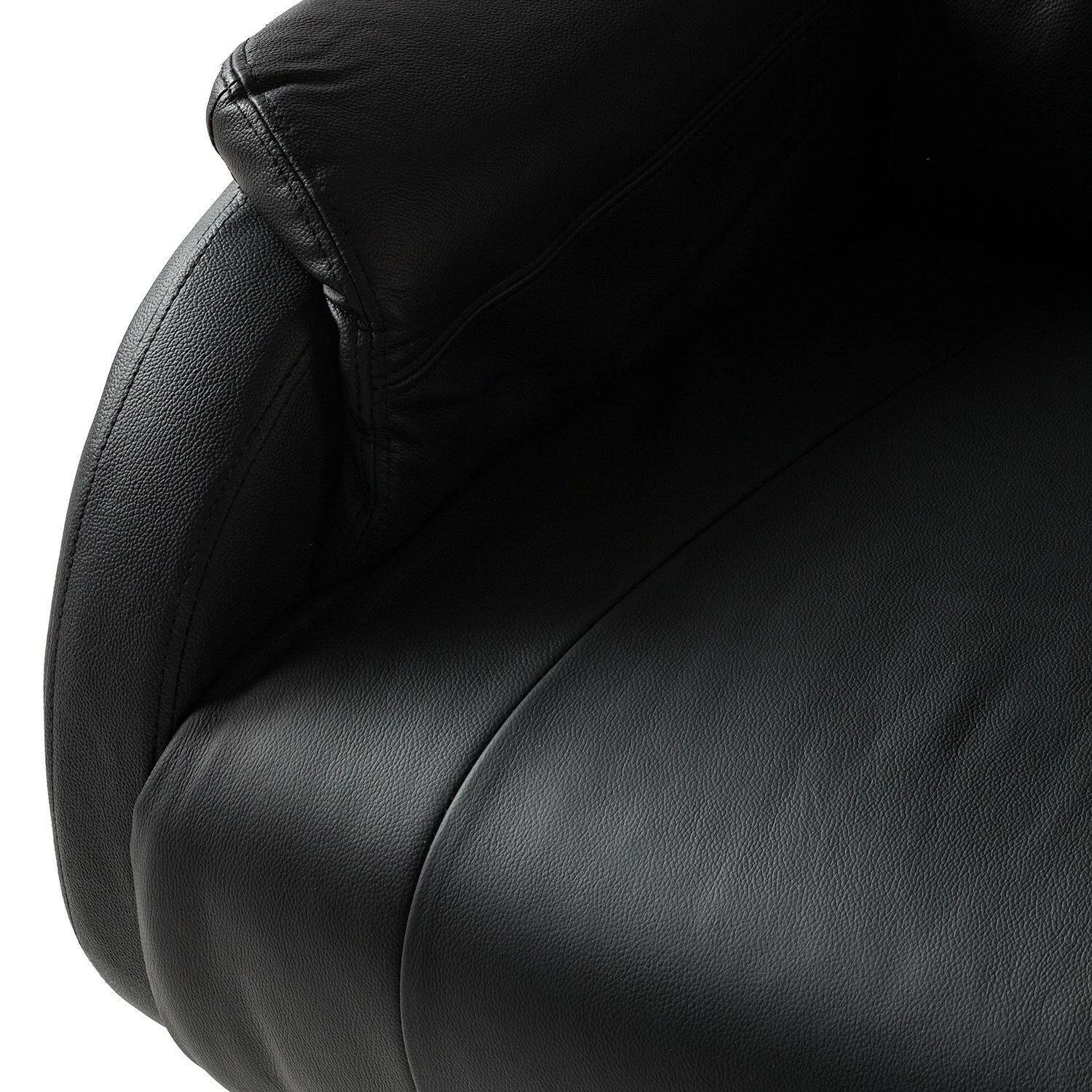 Modoform Fauteuil relax Baroda - Cuir véritable / Imitation cuir - Noir 13 Modoform Fauteuil relax Baroda - Cuir véritable / Imitation cuir - Noir – Image 11