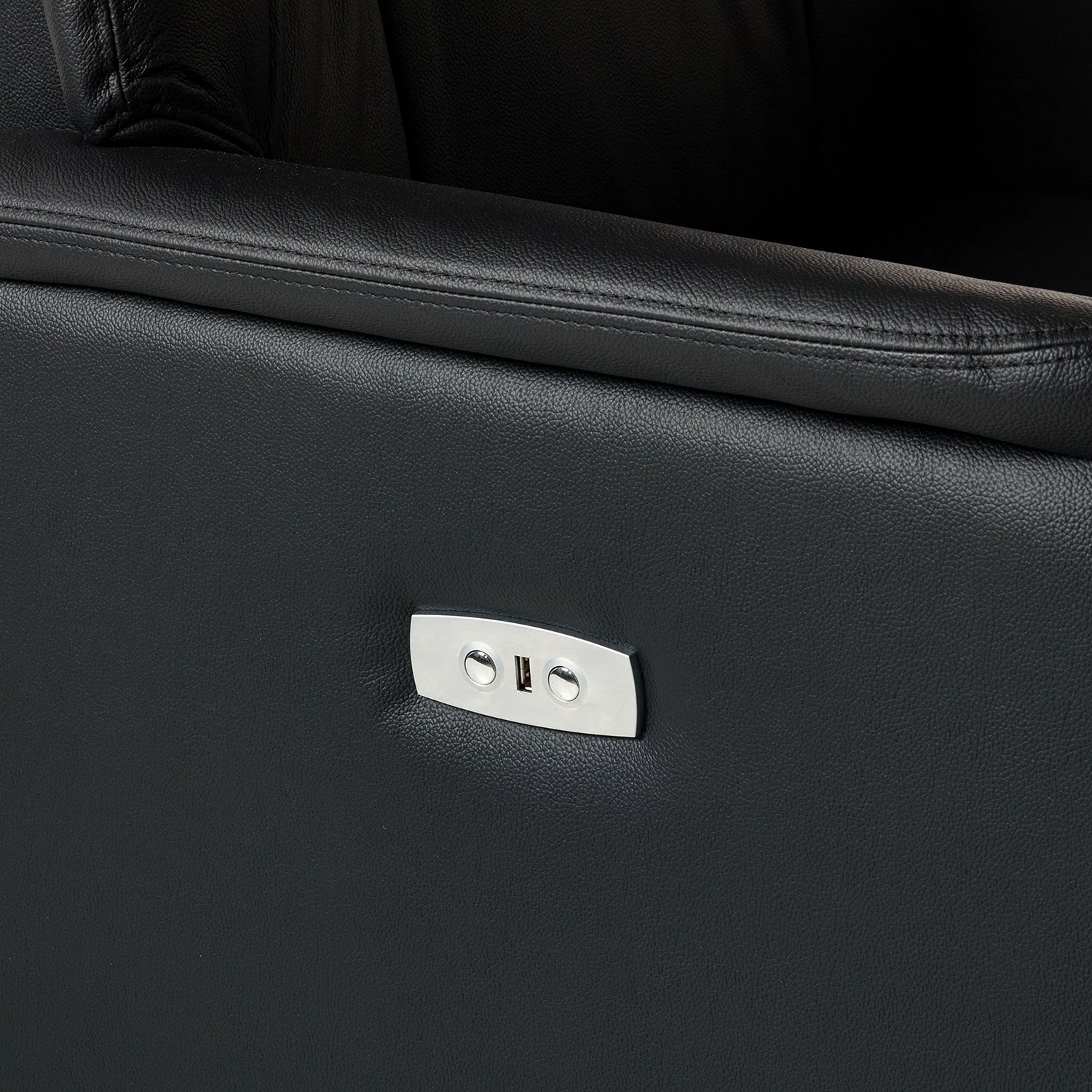 Modoform Fauteuil relax Baroda - Cuir véritable / Imitation cuir - Noir 16 Modoform Fauteuil relax Baroda - Cuir véritable / Imitation cuir - Noir – Image 14