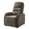 Modoform Fauteuil TV Coroma - Microfibre - Gris foncé