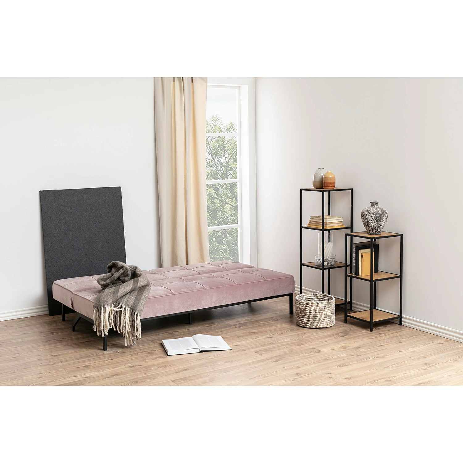 Red Living Étagère Coogee IX - Imitation chêne sauvage / Noir - Hauteur : 83 cm 5 Red Living Étagère Coogee IX - Imitation chêne sauvage / Noir - Hauteur : 83 cm – Image 3