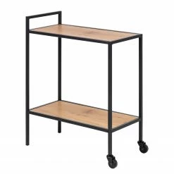 Red Living Desserte Coogee - Imitation chêne sauvage / Noir