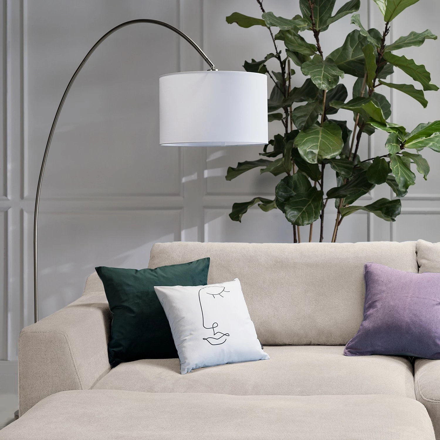 Fredriks Méridienne Dixwell - Tissage à plat - Cachemire - Accoudoir monté à gauche (vu de face) 7 Fredriks Méridienne Dixwell - Tissage à plat - Cachemire - Accoudoir monté à gauche (vu de face) – Image 5