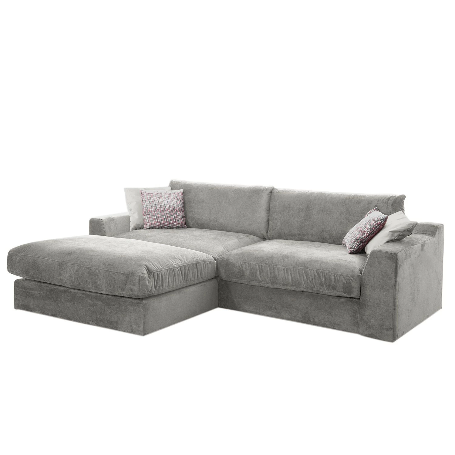 Fredriks Canapé d’angle Dixwell II - Tissage à plat - Gris platine - Méridienne courte à gauche (vue de face) 3 Fredriks Canapé d’angle Dixwell II - Tissage à plat - Gris platine - Méridienne courte à gauche (vue de face)