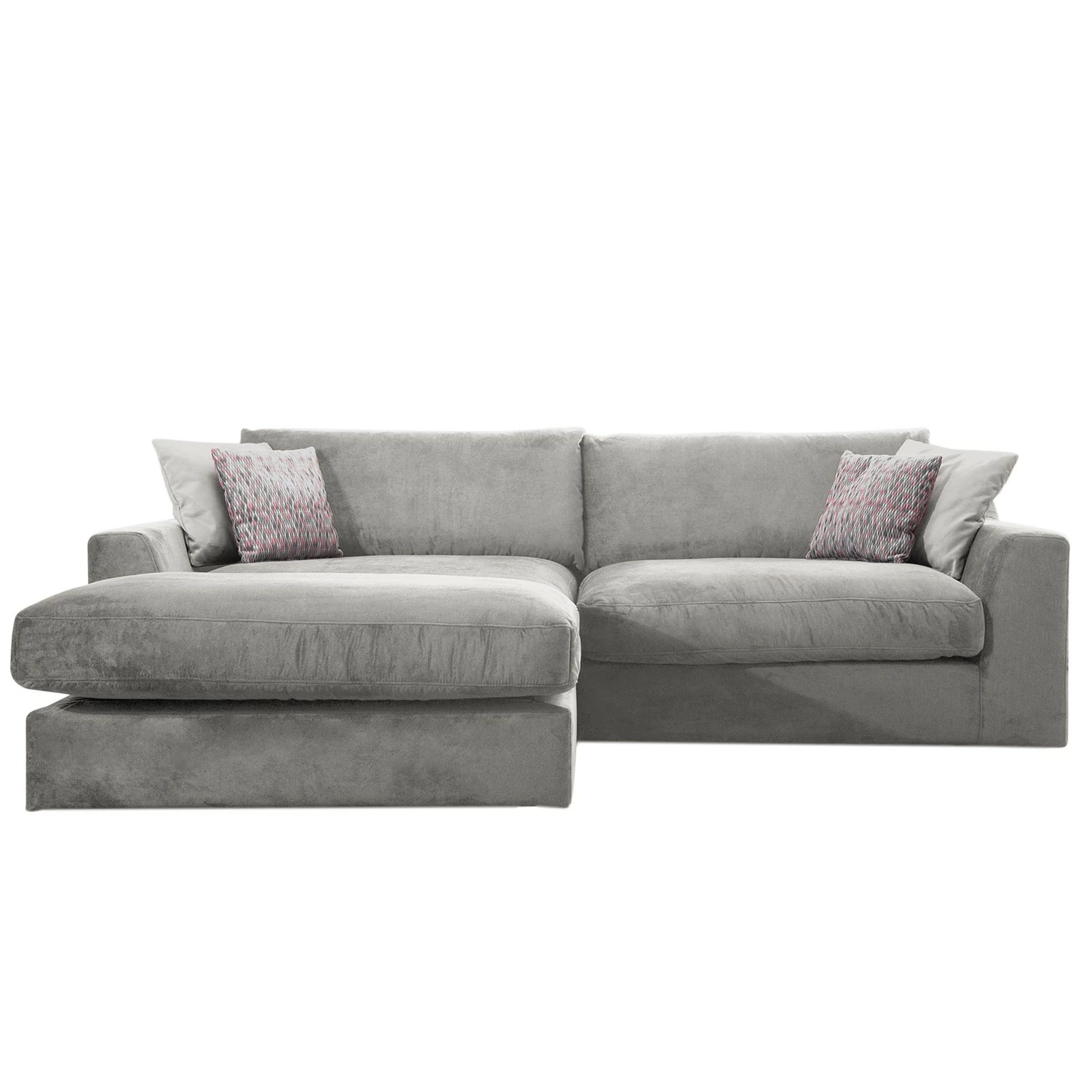 Fredriks Canapé d’angle Dixwell II - Tissage à plat - Gris platine - Méridienne courte à gauche (vue de face) 6 Fredriks Canapé d’angle Dixwell II - Tissage à plat - Gris platine - Méridienne courte à gauche (vue de face) – Image 4