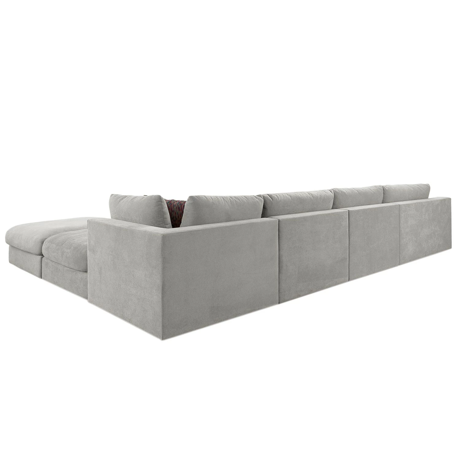 Fredriks Canapé panoramique Dixwell I - Tissage à plat - Gris platine - Méridienne longue à gauche (vue de face) 6 Fredriks Canapé panoramique Dixwell I - Tissage à plat - Gris platine - Méridienne longue à gauche (vue de face) – Image 4