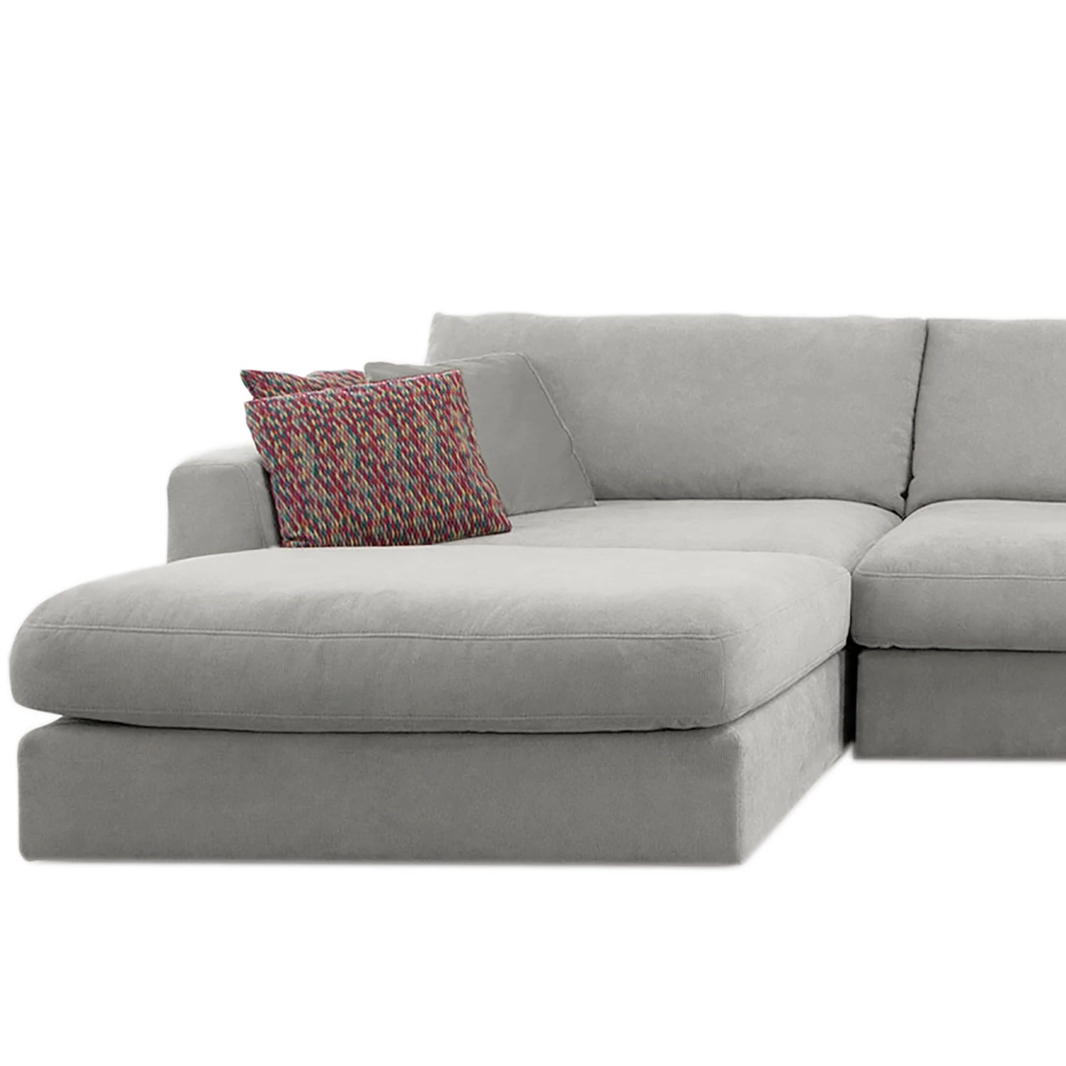 Fredriks Canapé panoramique Dixwell I - Tissage à plat - Gris platine - Méridienne longue à gauche (vue de face) 12 Fredriks Canapé panoramique Dixwell I - Tissage à plat - Gris platine - Méridienne longue à gauche (vue de face) – Image 10