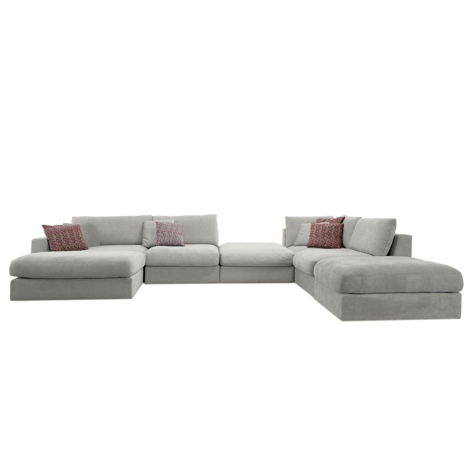 Fredriks Canapé panoramique Dixwell III - Tissage à plat - Gris platine - Méridienne longue à gauche (vue de face) 6 Fredriks Canapé panoramique Dixwell III - Tissage à plat - Gris platine - Méridienne longue à gauche (vue de face) – Image 4