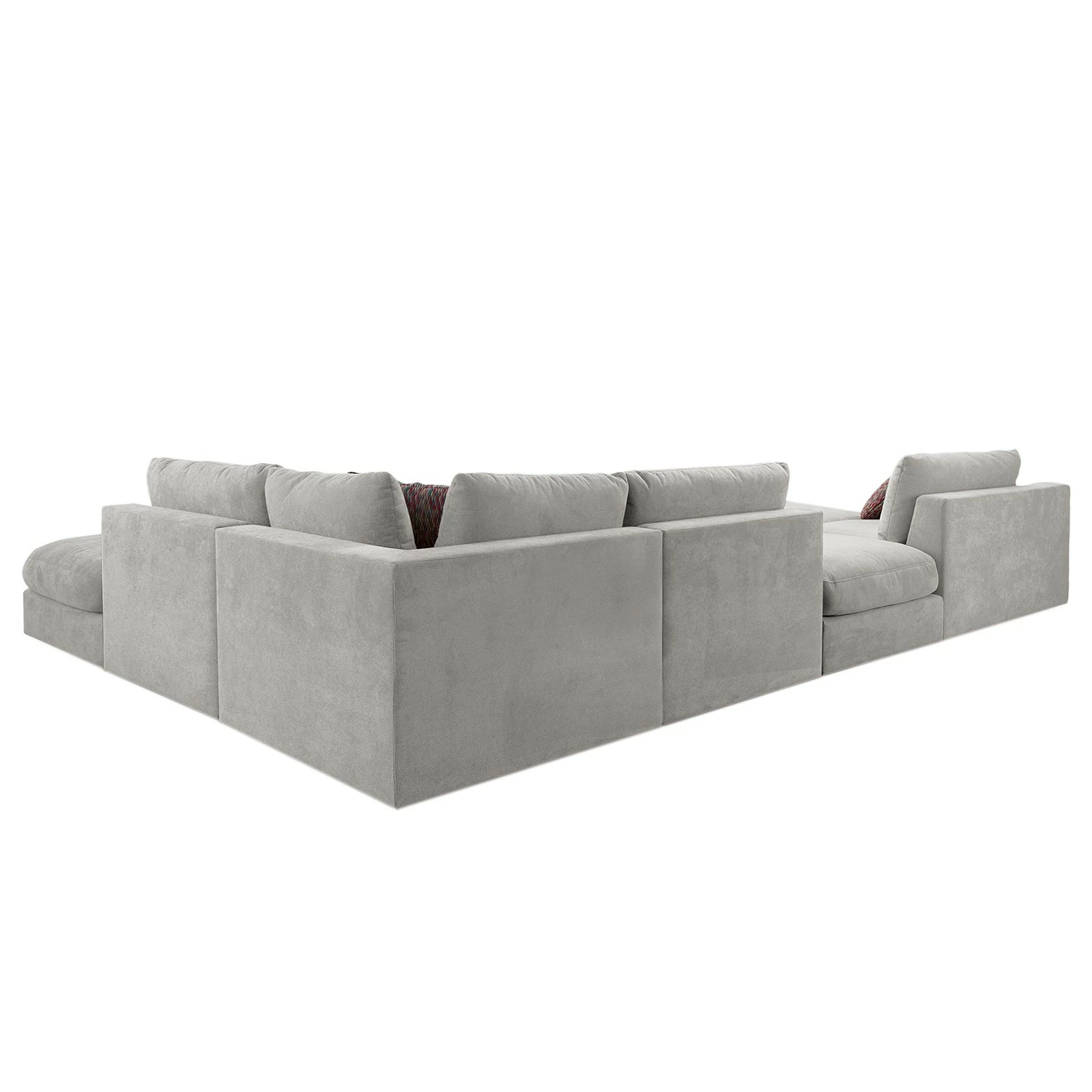 Fredriks Canapé panoramique Dixwell III - Tissage à plat - Gris platine - Méridienne longue à gauche (vue de face) 7 Fredriks Canapé panoramique Dixwell III - Tissage à plat - Gris platine - Méridienne longue à gauche (vue de face) – Image 5