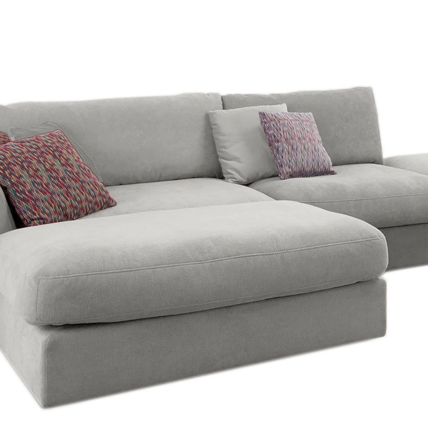 Fredriks Canapé panoramique Dixwell III - Tissage à plat - Gris platine - Méridienne longue à gauche (vue de face) 12 Fredriks Canapé panoramique Dixwell III - Tissage à plat - Gris platine - Méridienne longue à gauche (vue de face) – Image 10