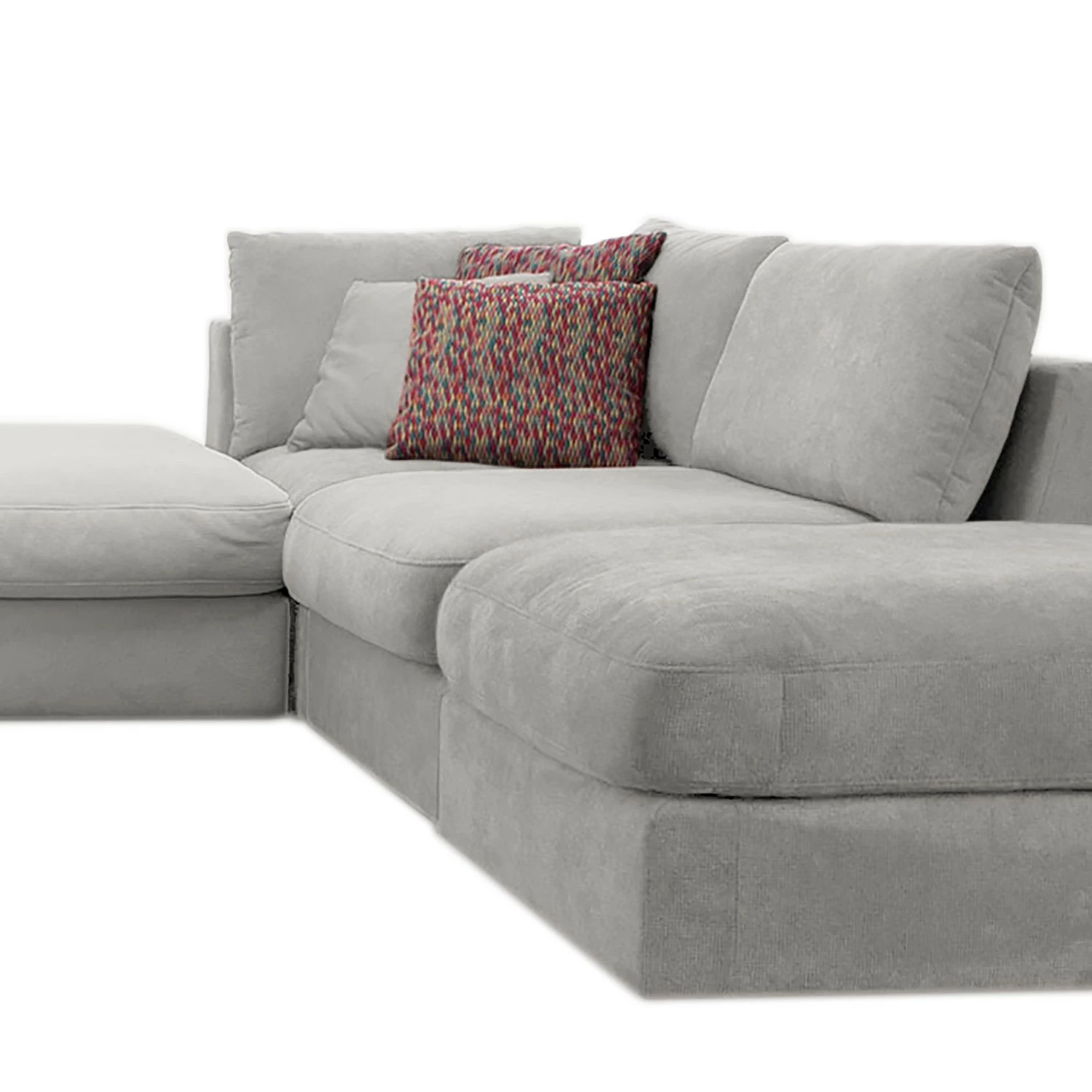 Fredriks Canapé panoramique Dixwell III - Tissage à plat - Gris platine - Méridienne longue à gauche (vue de face) 13 Fredriks Canapé panoramique Dixwell III - Tissage à plat - Gris platine - Méridienne longue à gauche (vue de face) – Image 11