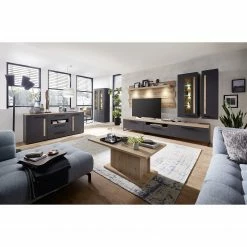 Red Living Vitrine murale Parolin - Avec éclairage - Gris foncé -loftscape Boutique 1000202466 200204 06030400004 MOOD DETAILS P000000001000202466 mood