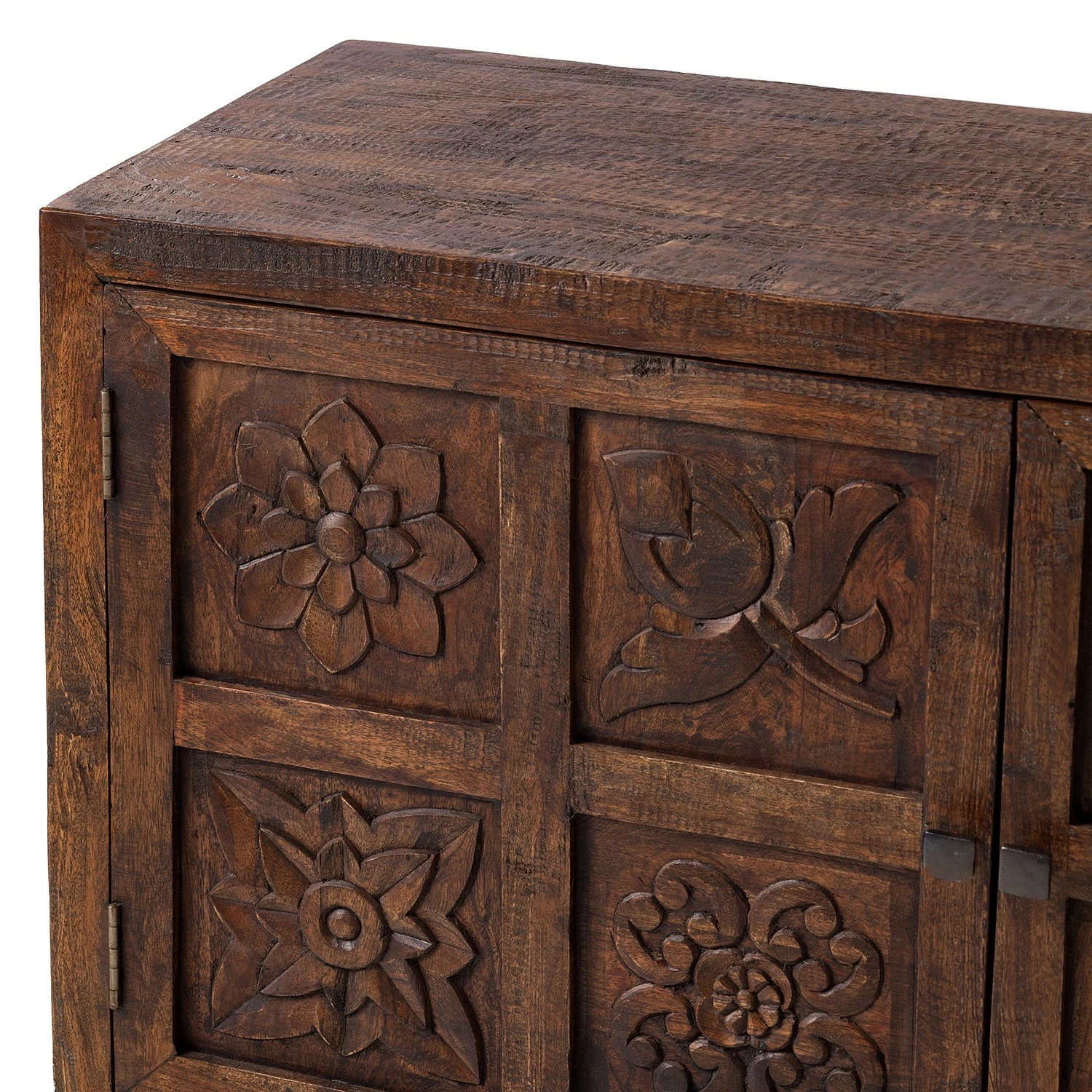 Wolf-Möbel Buffet Carving - Acacia massif / Métal - Acacia / Noir 10 Wolf-Möbel Buffet Carving - Acacia massif / Métal - Acacia / Noir – Image 8