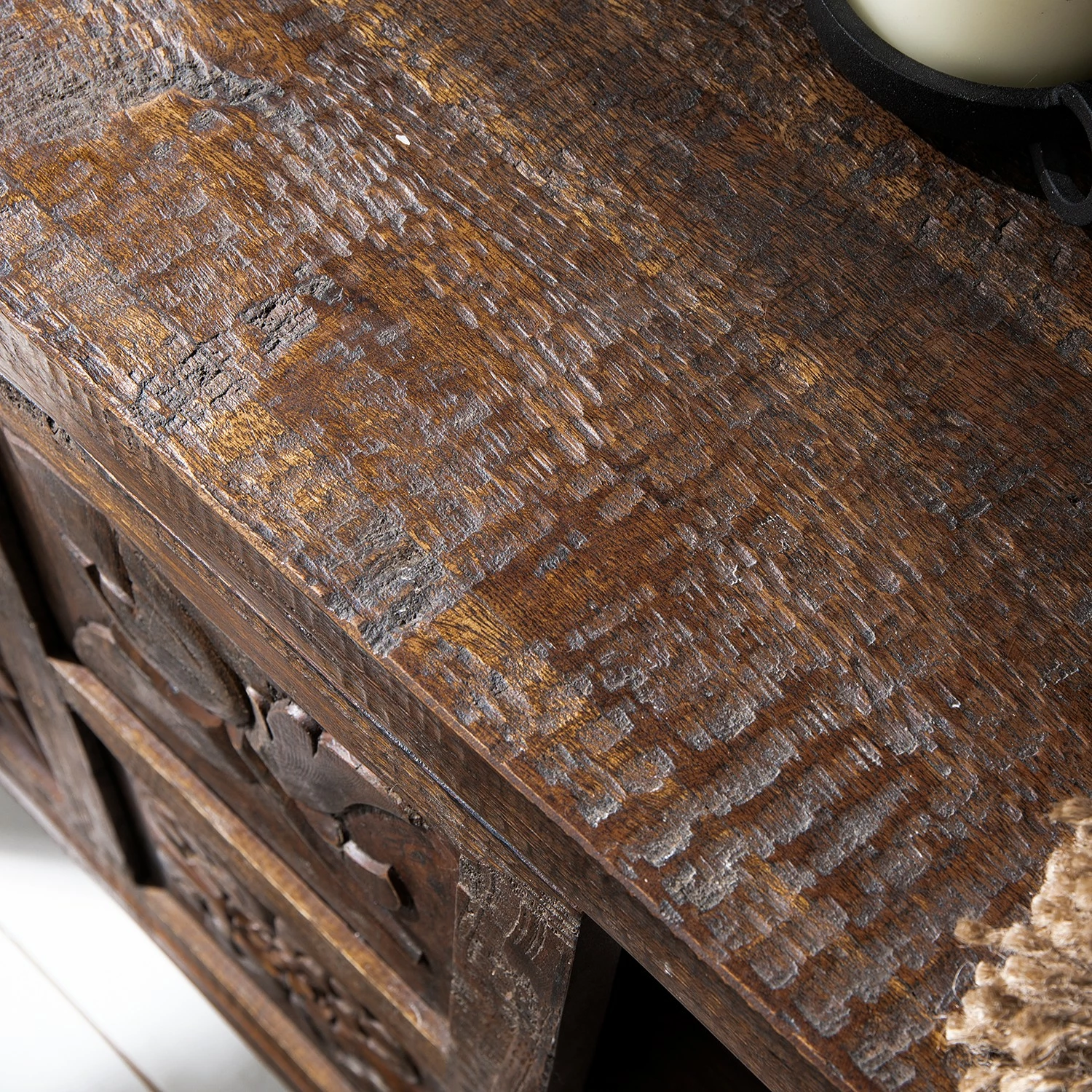 Wolf-Möbel Buffet Carving - Acacia massif / Métal - Acacia / Noir 22 Wolf-Möbel Buffet Carving - Acacia massif / Métal - Acacia / Noir – Image 20