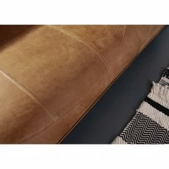 Loftscape Canapé Astley (2 places) - Cuir véritable - Cognac -loftscape Boutique 1000204739 220713 045 DETAILS P000000001000204739