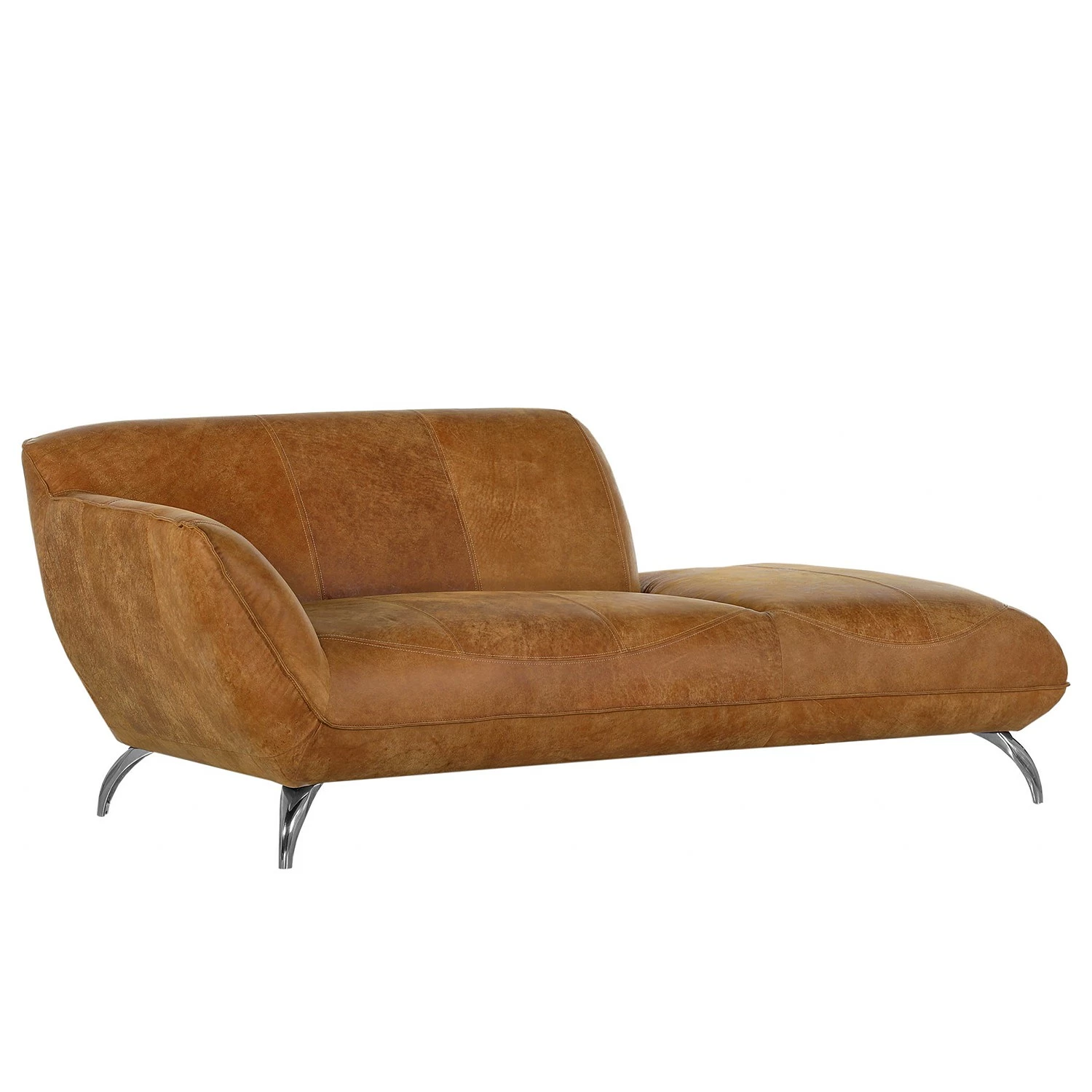 Loftscape Méridienne Astley - Cuir véritable - Cognac - Accoudoir monté à gauche (vu de face) 3 Loftscape Méridienne Astley - Cuir véritable - Cognac - Accoudoir monté à gauche (vu de face)