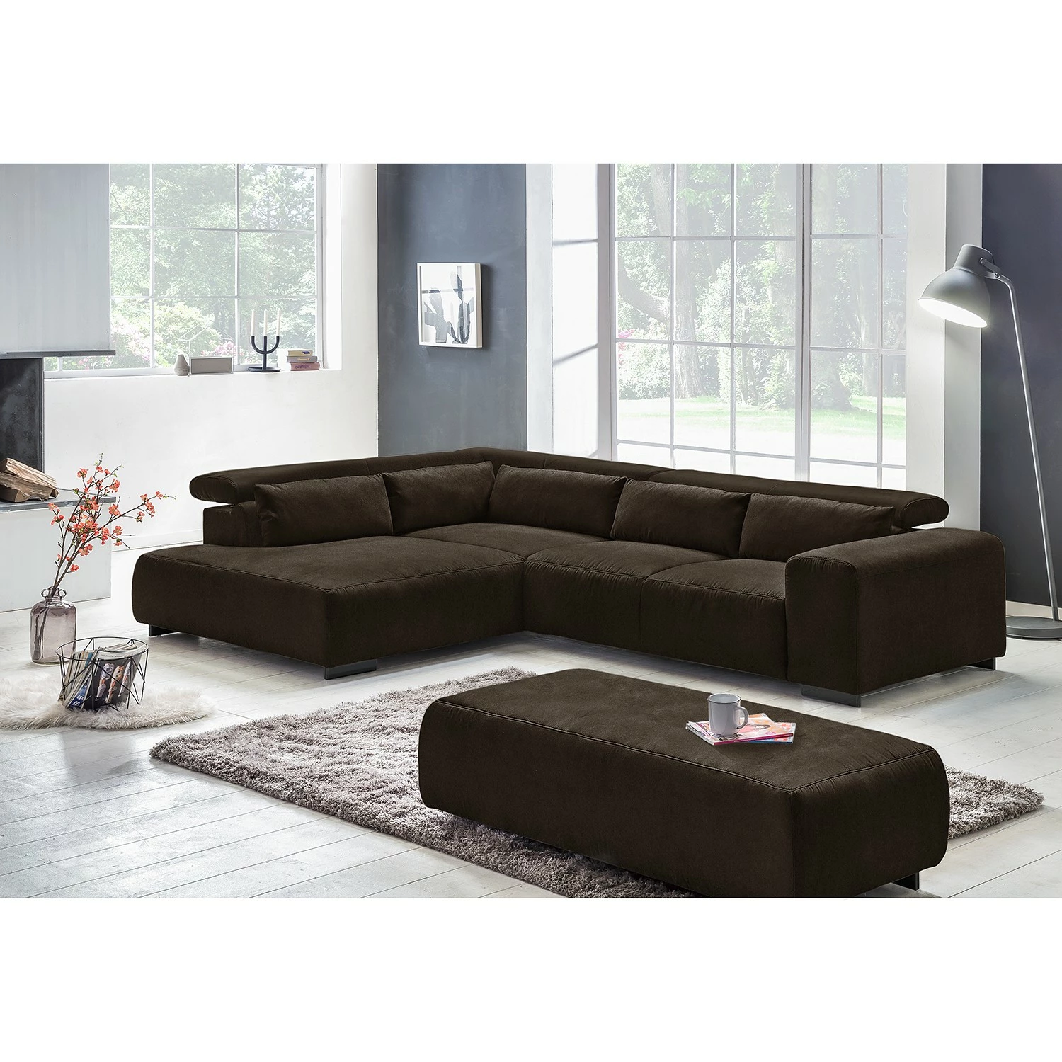 Fredriks Repose-pieds Dolton - Microfibre - Expresso 4 Fredriks Repose-pieds Dolton - Microfibre - Expresso – Image 2