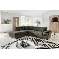 Fredriks Canapé d’angle Barvas I - Tissu structuré - Gris - Méridienne longue à gauche (vue de face) - Sans fonction -loftscape Boutique 1000205139 200310 12342800195 MOOD DETAILS P000000001000205139 mood