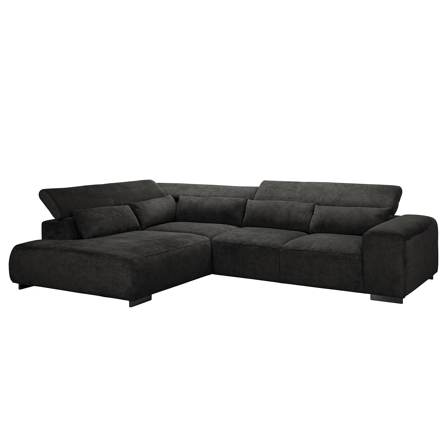 Fredriks Canapé d’angle Dolton - Microfibre - Noir - Méridienne longue à gauche (vue de face) 7 Fredriks Canapé d’angle Dolton - Microfibre - Noir - Méridienne longue à gauche (vue de face) – Image 5