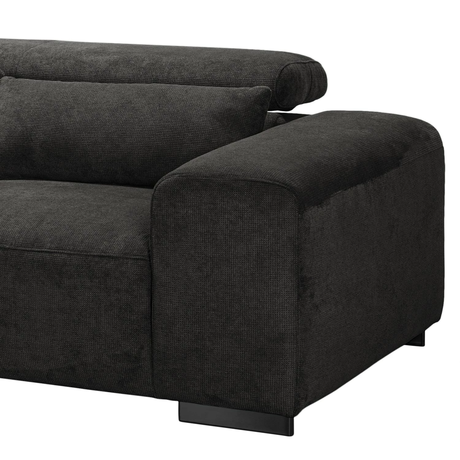 Fredriks Canapé d’angle Dolton - Microfibre - Noir - Méridienne longue à gauche (vue de face) 11 Fredriks Canapé d’angle Dolton - Microfibre - Noir - Méridienne longue à gauche (vue de face) – Image 9