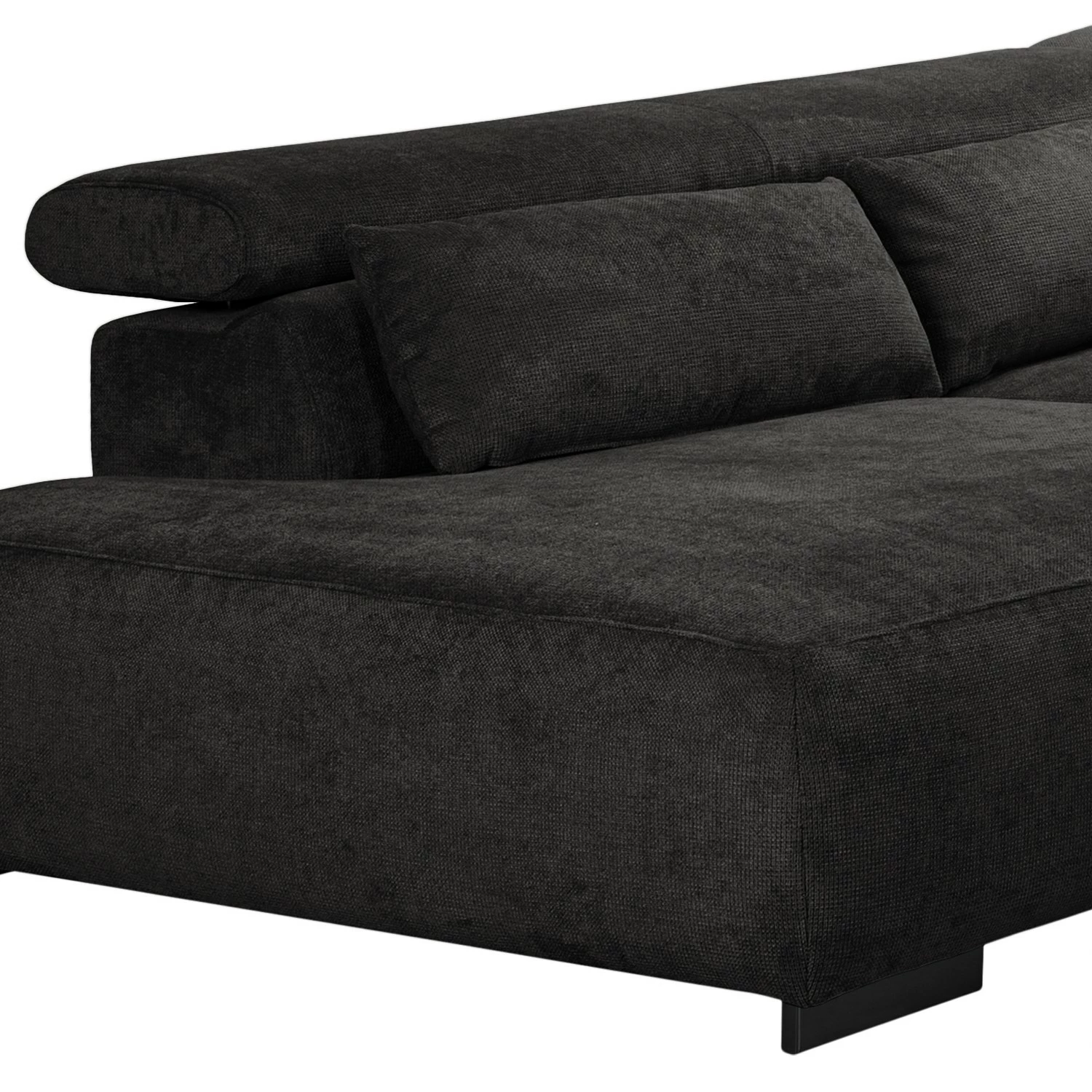 Fredriks Canapé d’angle Dolton - Microfibre - Noir - Méridienne longue à gauche (vue de face) 12 Fredriks Canapé d’angle Dolton - Microfibre - Noir - Méridienne longue à gauche (vue de face) – Image 10