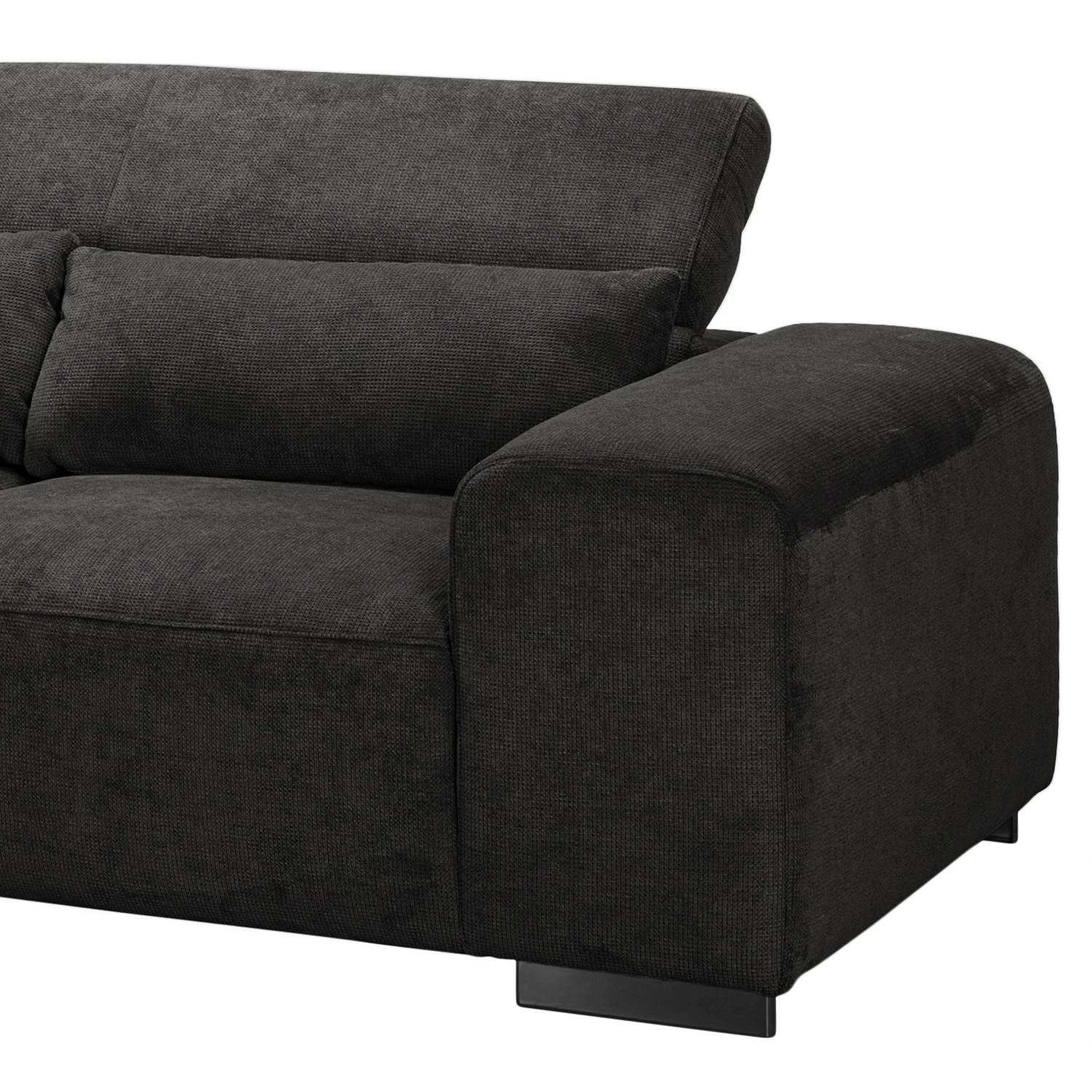 Fredriks Canapé d’angle Dolton - Microfibre - Noir - Méridienne longue à gauche (vue de face) 13 Fredriks Canapé d’angle Dolton - Microfibre - Noir - Méridienne longue à gauche (vue de face) – Image 11