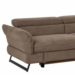 Fredriks Canapé d’angle Manson - Microfibre - Taupe - Méridienne longue à droite (vue de face) - Fonction couchage -loftscape Boutique 1000205239 200310 12355601058 DETAILS P000000001000205239