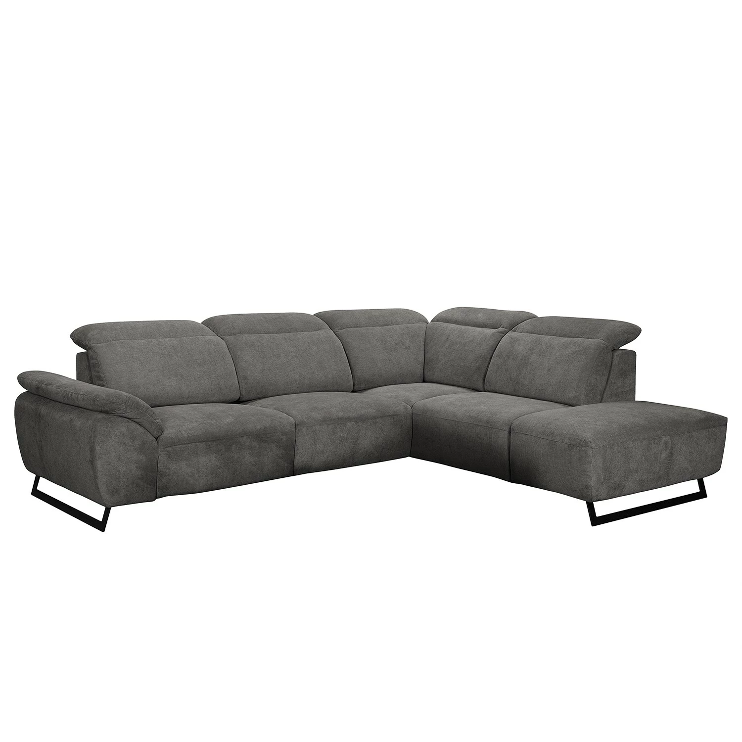 Fredriks Canapé d’angle NoHo - Microfibre - Gris - Méridienne longue à droite (vue de face) - Sans fonction 3 Fredriks Canapé d’angle NoHo - Microfibre - Gris - Méridienne longue à droite (vue de face) - Sans fonction