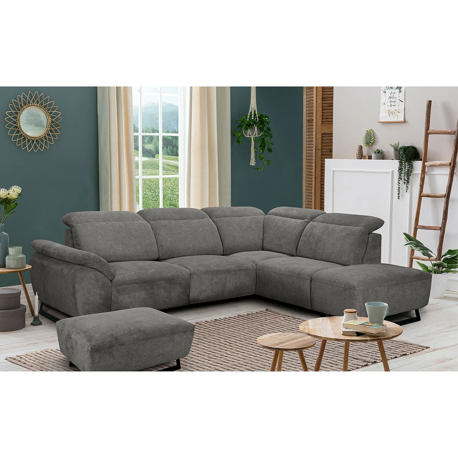 Fredriks Canapé d’angle NoHo - Microfibre - Gris - Méridienne longue à droite (vue de face) - Sans fonction 5 Fredriks Canapé d’angle NoHo - Microfibre - Gris - Méridienne longue à droite (vue de face) - Sans fonction – Image 3