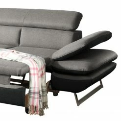 Fredriks Canapé d’angle Graford I - Tissage à plat - Méridienne longue à gauche (vue de face) - Fonction couchage -loftscape Boutique 1000205334 210202 17373900025 DETAILS P000000001000205334