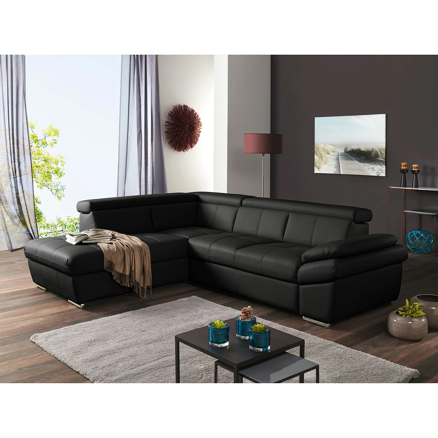 Fredriks Canapé d’angle Barvas II - Imitation cuir - Méridienne longue à gauche (vue de face) - Sans fonction 5 Fredriks Canapé d’angle Barvas II - Imitation cuir - Méridienne longue à gauche (vue de face) - Sans fonction – Image 3