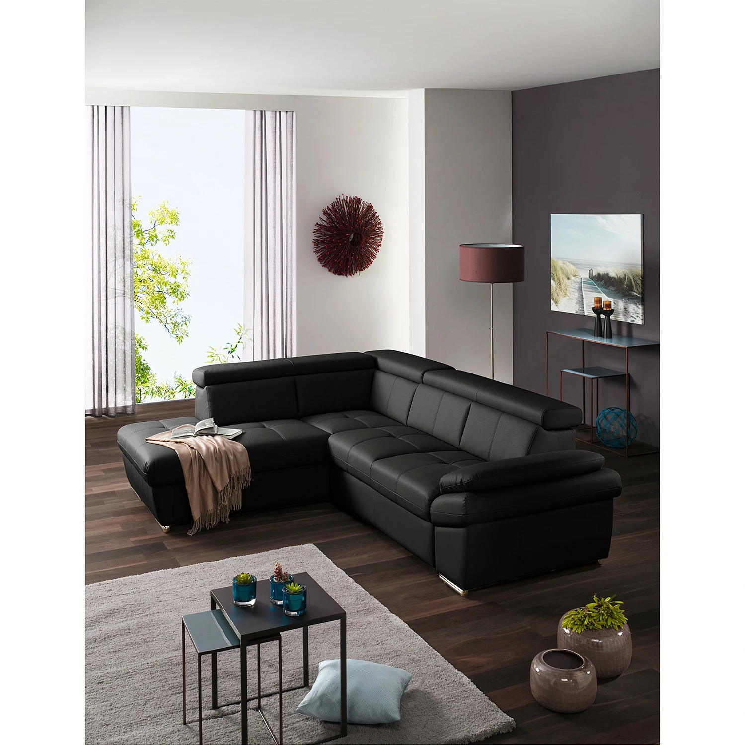 Fredriks Canapé d’angle Barvas II - Imitation cuir - Méridienne longue à gauche (vue de face) - Sans fonction 6 Fredriks Canapé d’angle Barvas II - Imitation cuir - Méridienne longue à gauche (vue de face) - Sans fonction – Image 4