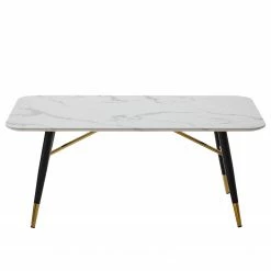 Jack & Alice Table basse Joppa - Imitation marbre blanc / Noir -loftscape Boutique 1000205494 201007 09344000002 DETAILS P000000001000205494