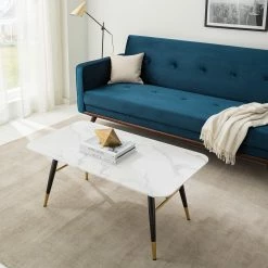 Jack & Alice Table basse Joppa - Imitation marbre blanc / Noir -loftscape Boutique 1000205494 201029 14392900002 MOOD DETAILS P000000001000205494 mood