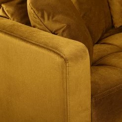 Red Living Canapé Elnora (3 places) - Velours - Jaune moutarde -loftscape Boutique 1000206633 200302 15041000106 DETAILS P000000001000206633