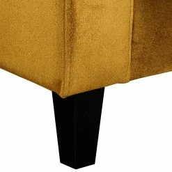 Red Living Canapé Elnora (3 places) - Velours - Jaune moutarde -loftscape Boutique 1000206633 200302 15041000109 DETAILS P000000001000206633