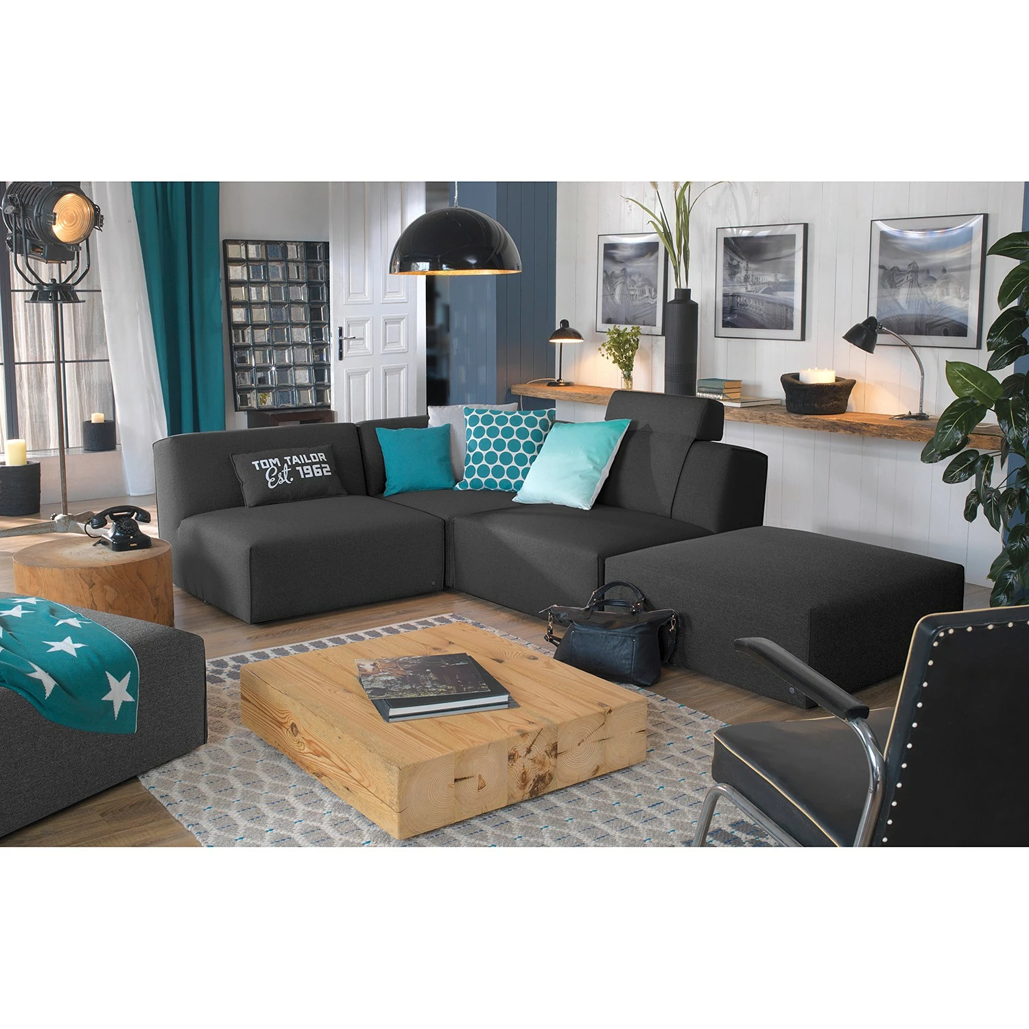 Tom Tailor Canapé d’angle Elements VIII - Tissu TBO : 9 anthrazite 5 Tom Tailor Canapé d’angle Elements VIII - Tissu TBO : 9 anthrazite – Image 3