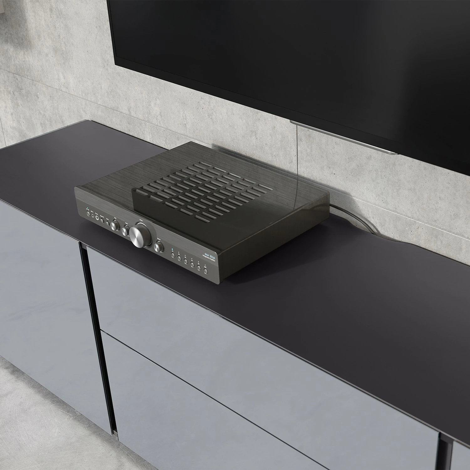 Germania Meuble TV Mesa II - Gris argenté / Graphite 8 Germania Meuble TV Mesa II - Gris argenté / Graphite – Image 6