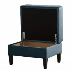 Norrwood Repose-pieds capitonné Koski I - Tissu - Tissu Lito: Bleu marine -loftscape Boutique 1000207104 200709 15464600315 DETAILS P000000001000207104