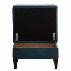 Norrwood Repose-pieds capitonné Koski I - Tissu - Tissu Lito: Bleu marine -loftscape Boutique 1000207104 200709 15464600317 DETAILS P000000001000207104