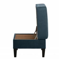 Norrwood Repose-pieds capitonné Koski I - Tissu - Tissu Lito: Bleu marine -loftscape Boutique 1000207104 200709 15464600319 DETAILS P000000001000207104