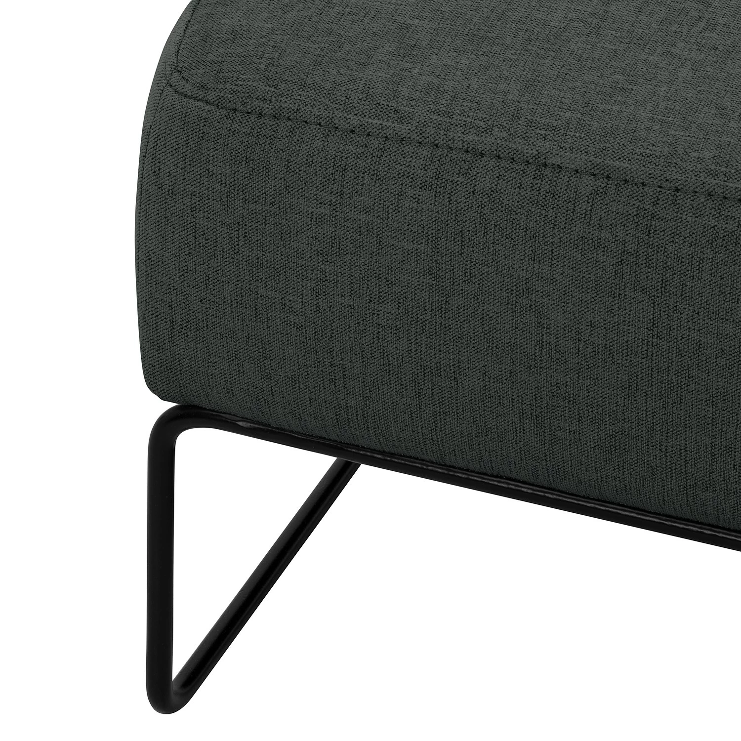 Norrwood Repose-pieds capitonné Litti I - Tissu - Tissu Nere: Noir 9 Norrwood Repose-pieds capitonné Litti I - Tissu - Tissu Nere: Noir – Image 7